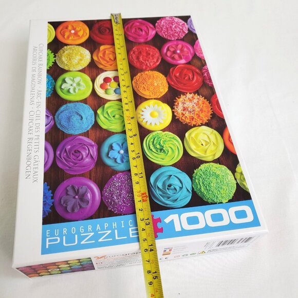 Cupcake Rainbow 1000 Piece Jigsaw Puzzle Eurographics EUC Complete - Picture 8 of 10